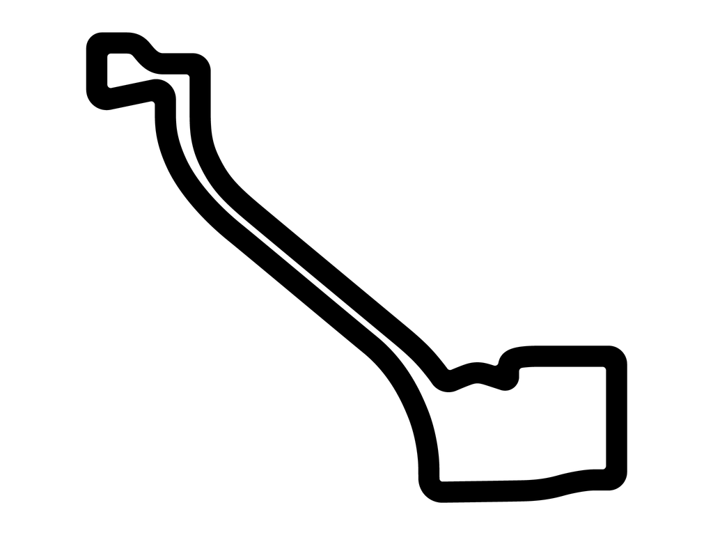 Music City Grand Prix Decal - White - 5cm