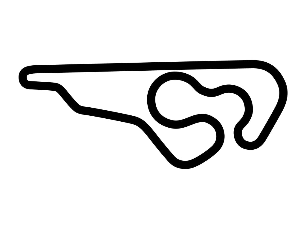 North Carolina Center for Automotive Research Decal - White - 5cm