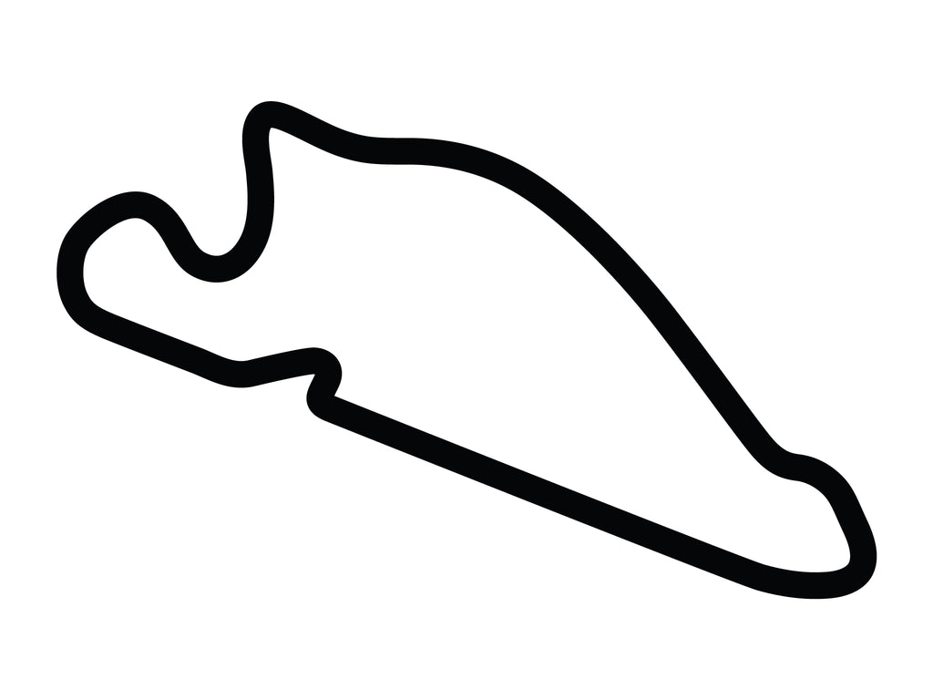 Portland International Raceway Decal - White - 5cm