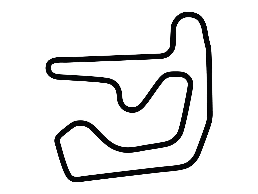 Motorsports Park Hastings Decal - White - 5cm