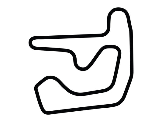 Motorsports Park Hastings Decal - White - 5cm