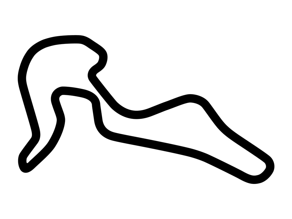 Mont Tremblant Circuit Decal - White - 5cm