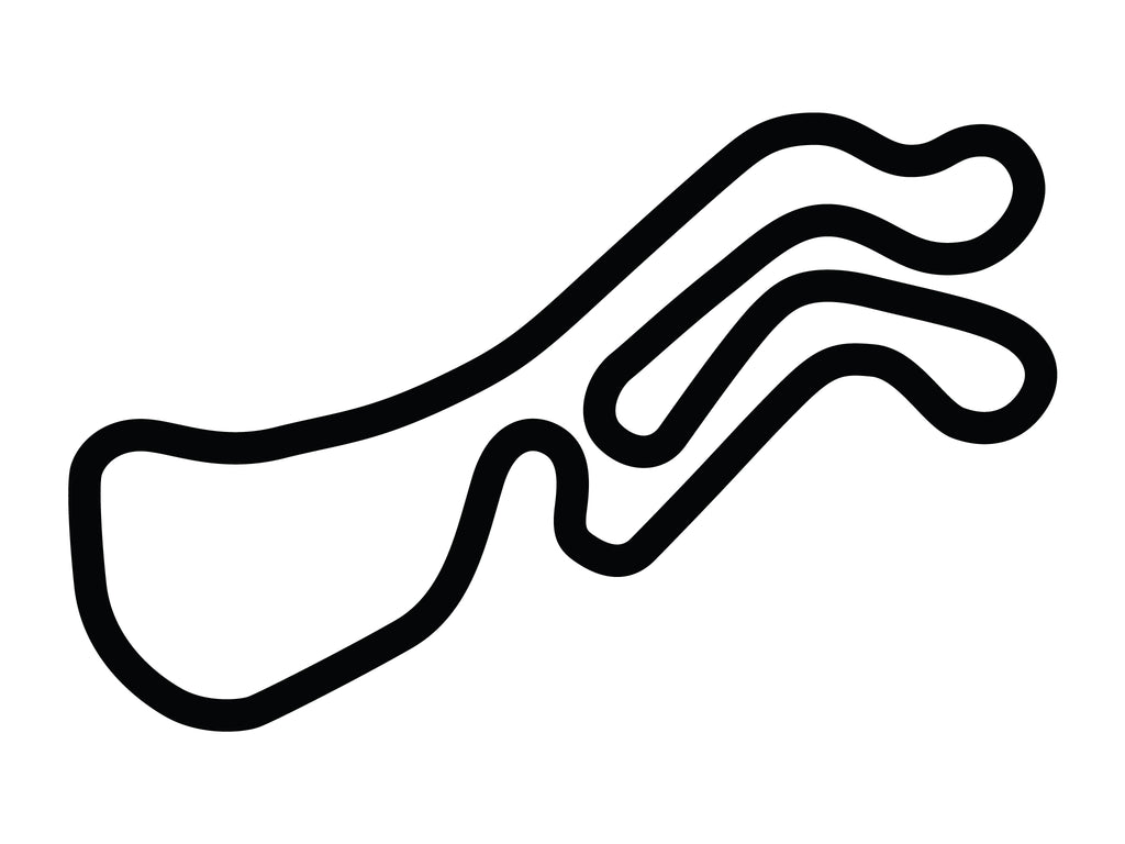 Palmer Motorsports Park Decal - White - 5cm