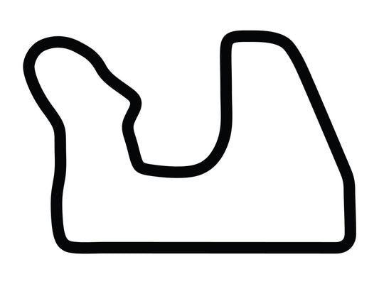 Blackhawk Farms Raceway Decal - White - 5cm