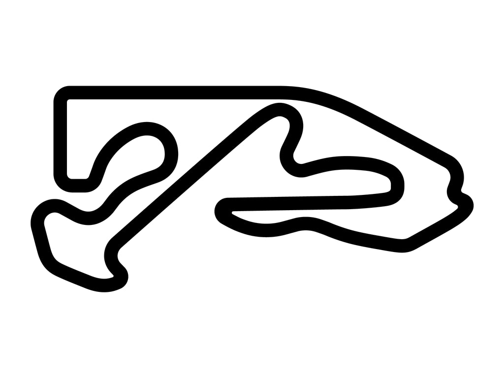 Monticello Motor Club Full Course Decal - White - 5cm