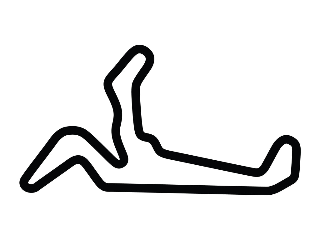 High Plains Raceway Full Course Decal - White - 5cm