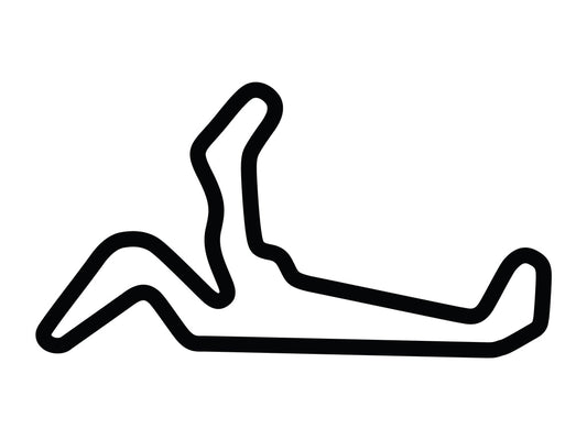 High Plains Raceway Full Course Decal - White - 5cm
