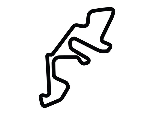 Autobahn Country Club Full Circuit Decal - White - 5cm