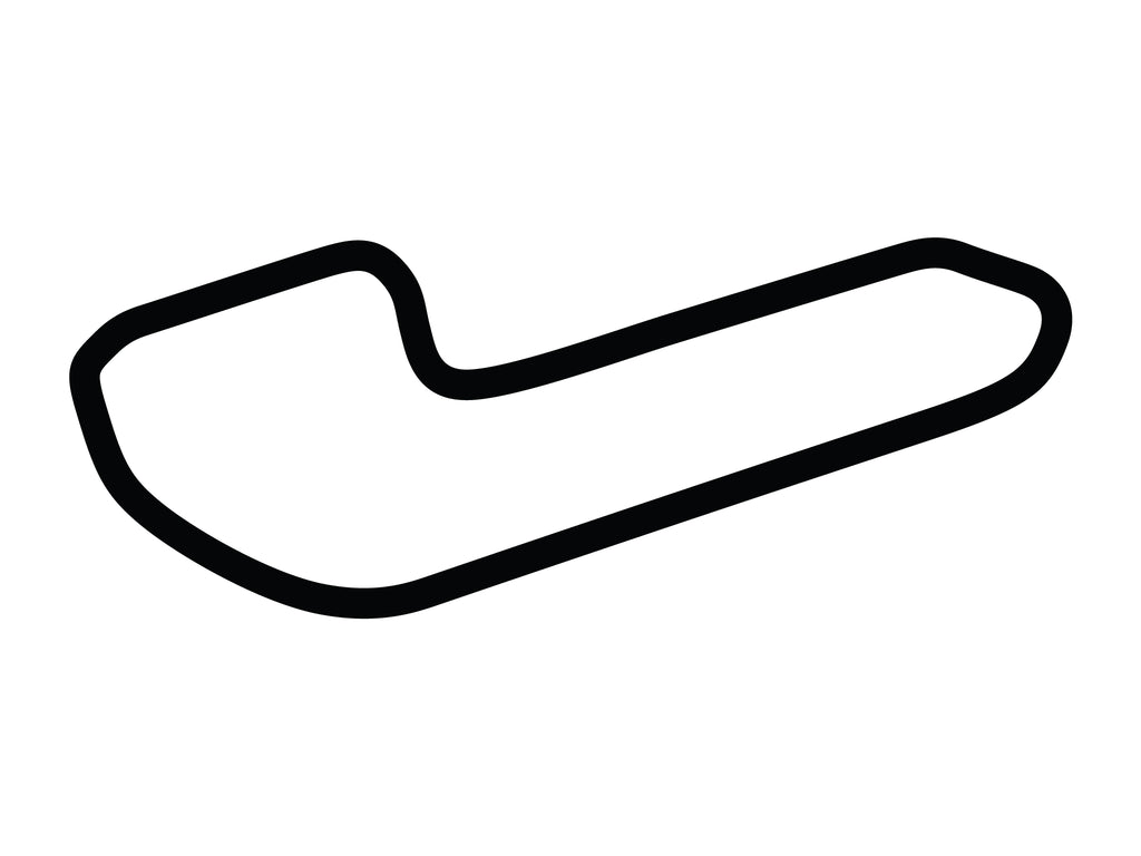 La Junta Raceway Decal - White - 5cm