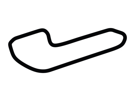 La Junta Raceway Decal - White - 5cm
