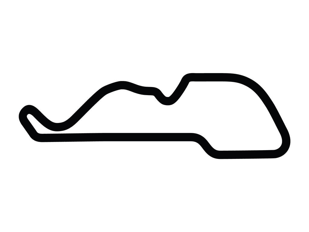 Morgan Park Raceway G Course Decal - White - 5cm