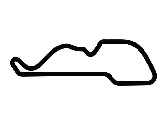 Morgan Park Raceway G Course Decal - White - 5cm