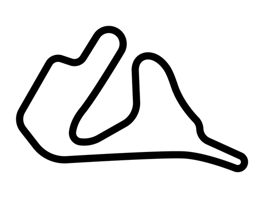 LaFayette Motorsports Park Decal - White - 5cm