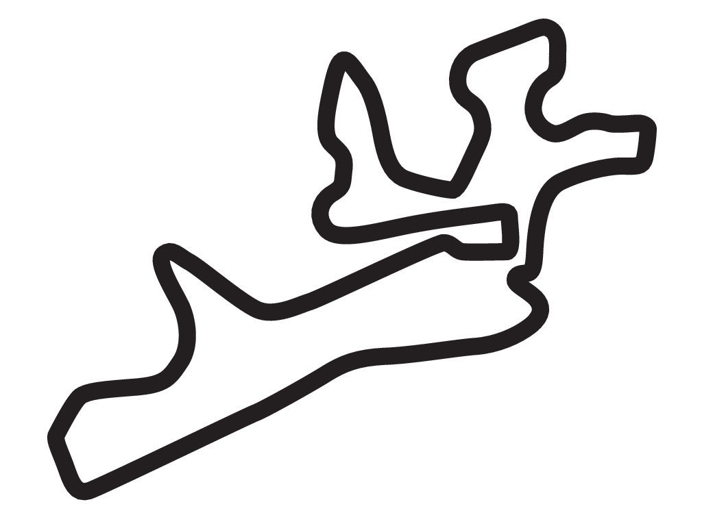 Gotland Ring Grand Prix Circuit Decal - White - 5cm