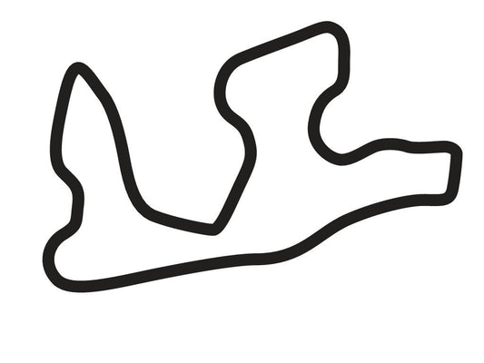 Gotland Ring North Circuit Decal - White - 5cm