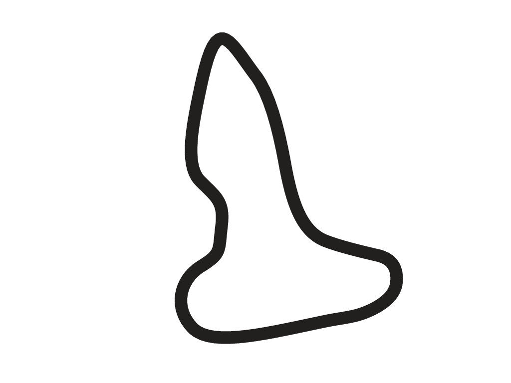 Gotland Ring Tjelvar Circuit Decal - White - 5cm