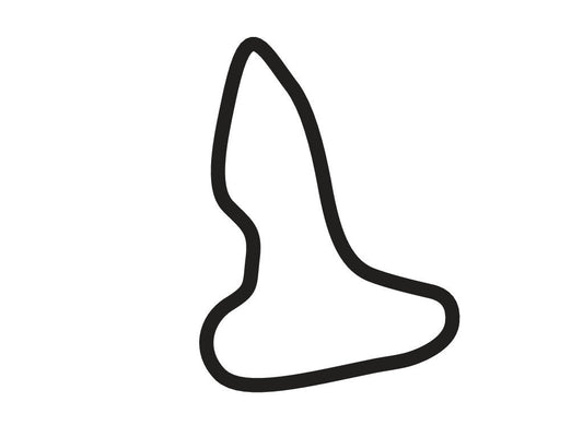 Gotland Ring Tjelvar Circuit Decal - White - 5cm