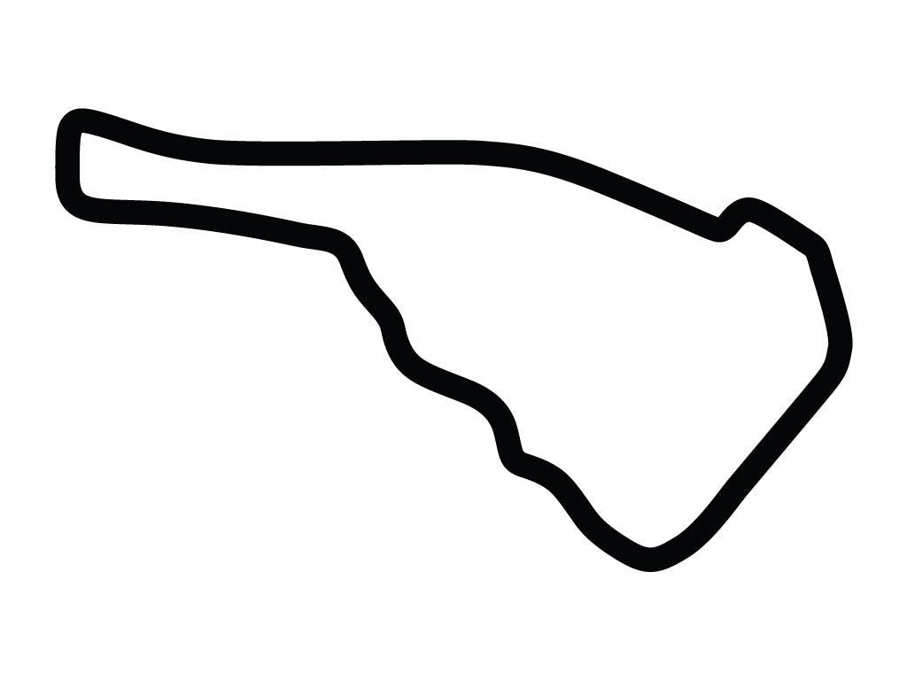 Road Atlanta Decal - White - 5cm