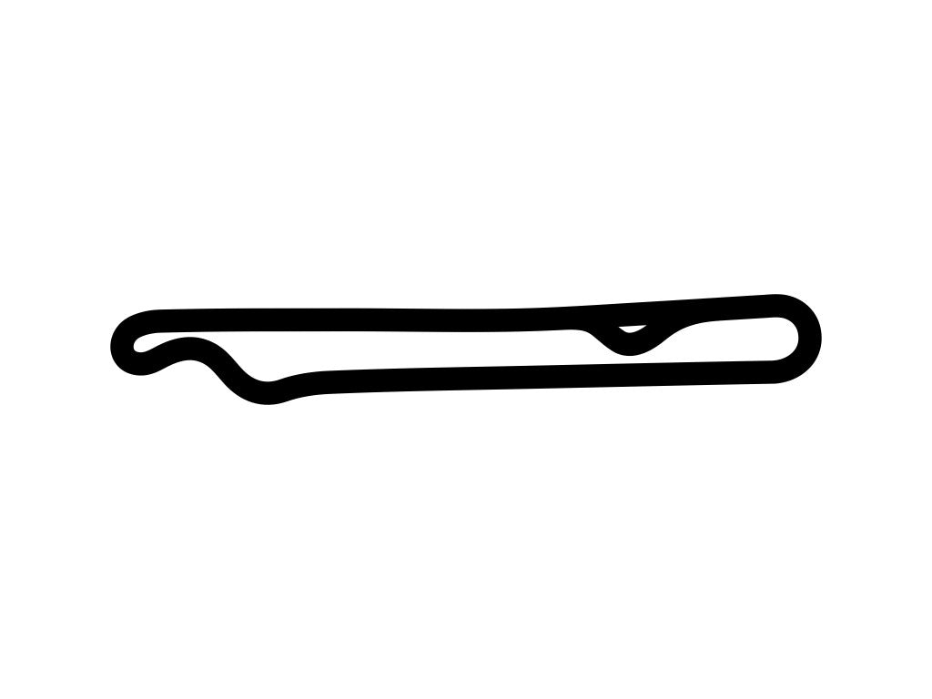 Hethel Test Track North Loop Decal - White - 5cm