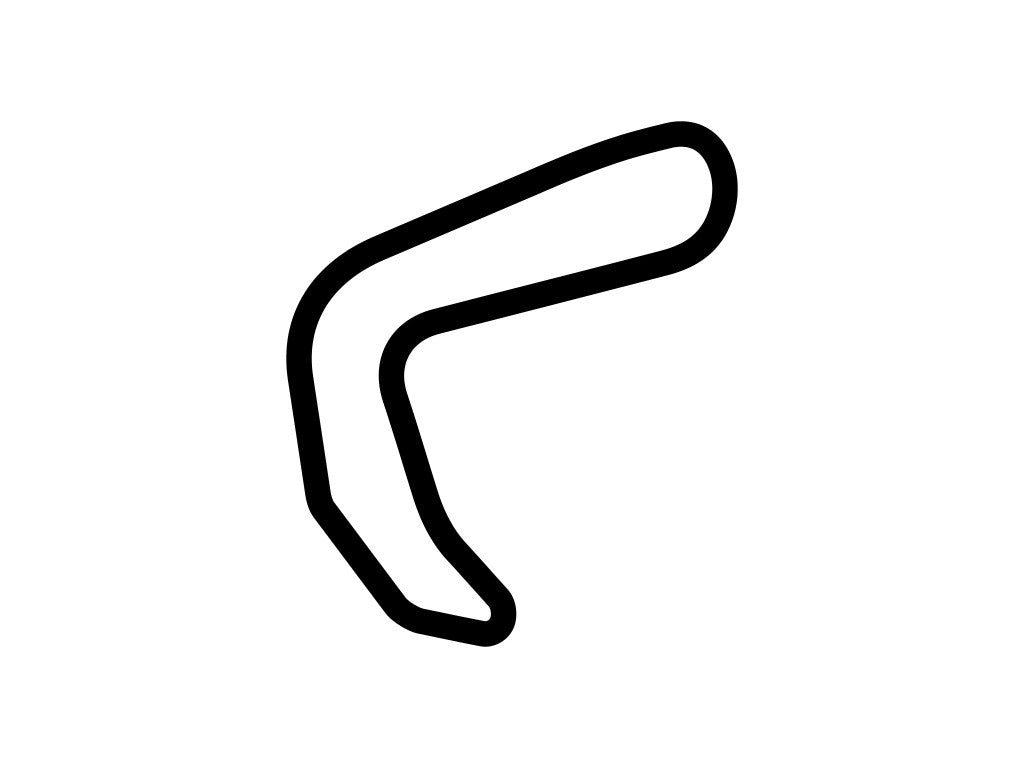 Highlands Motorsports Park A Decal - White - 5cm