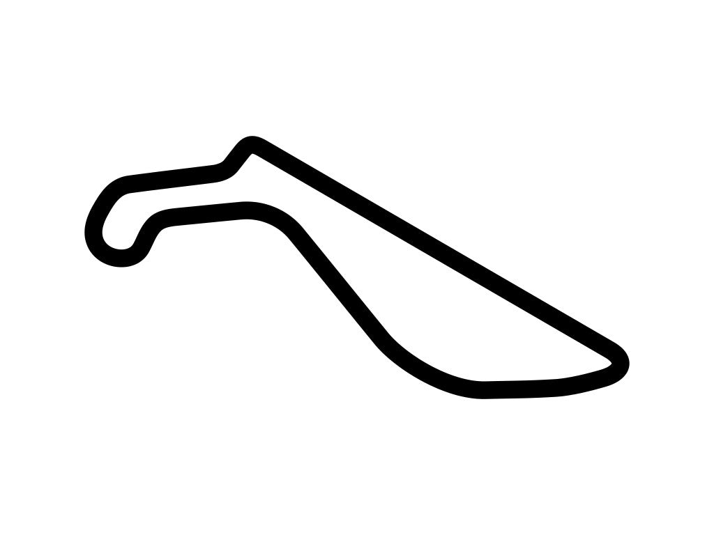 Highlands Motorsports Park C Decal - White - 5cm