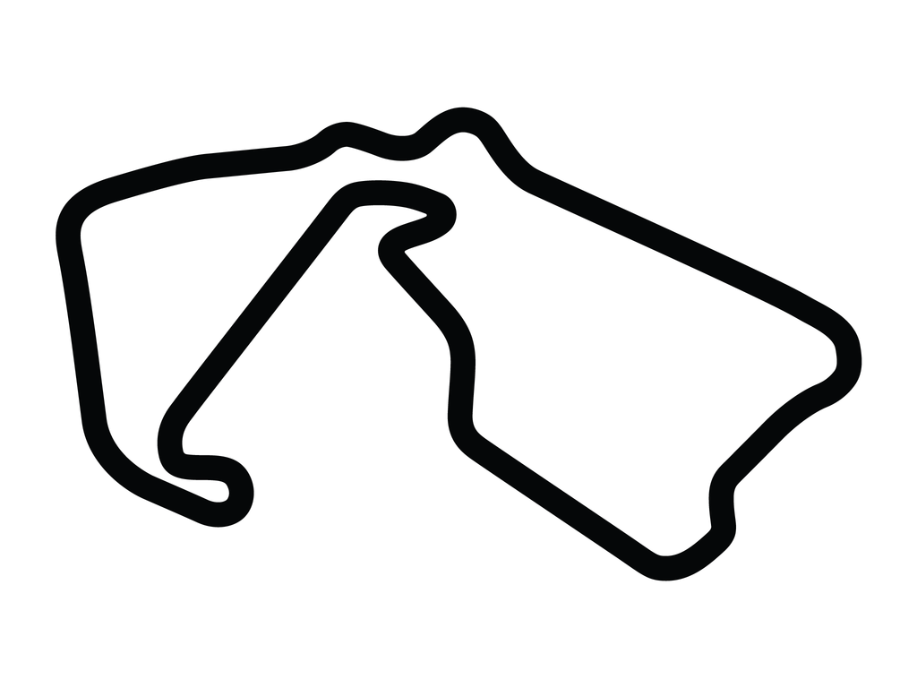 Silverstone Historic Circuit Decal - White - 5cm