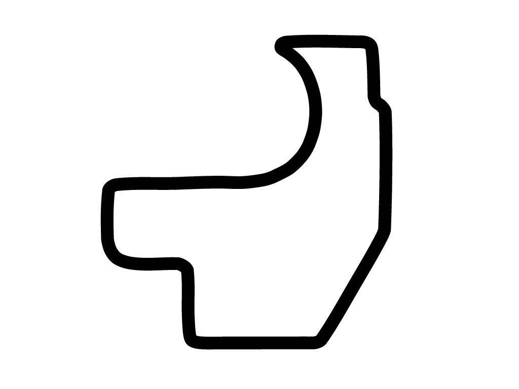Houston Grand Prix Decal - White - 5cm