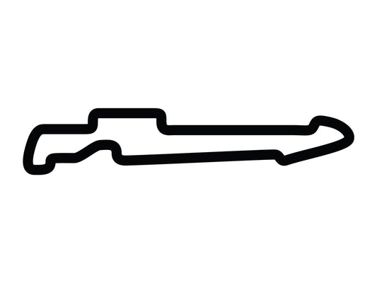 Auto Club Speedway Interior Decal - White - 5cm