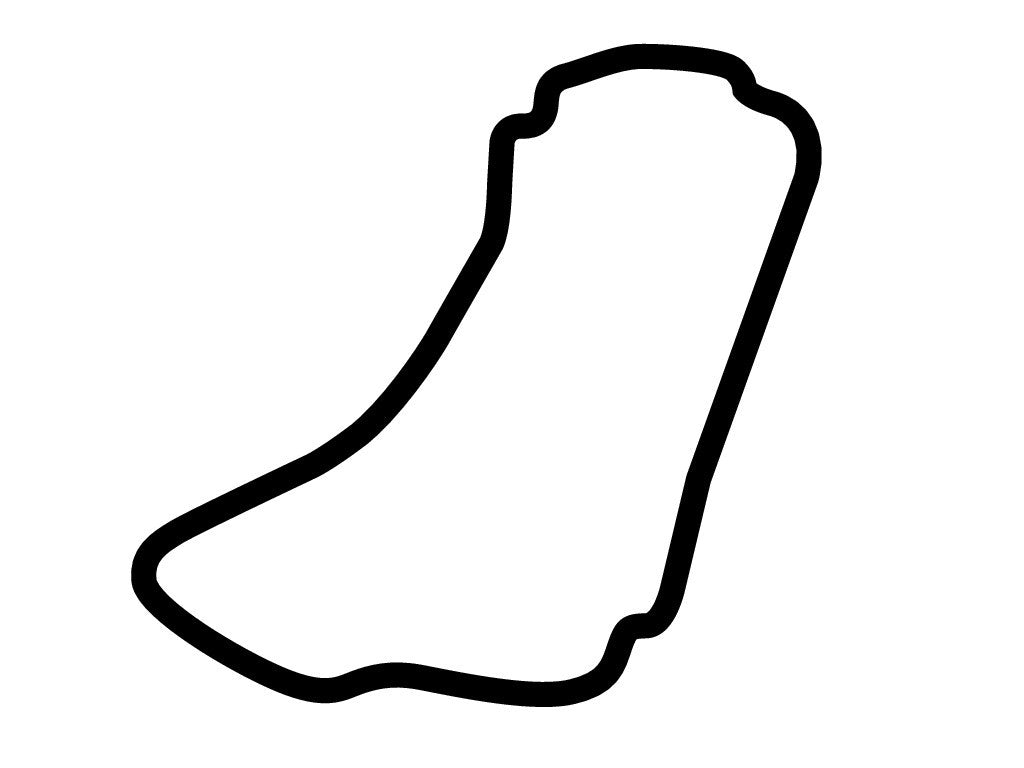 Izmit Korfez Pisti Circuit Decal - White - 5cm