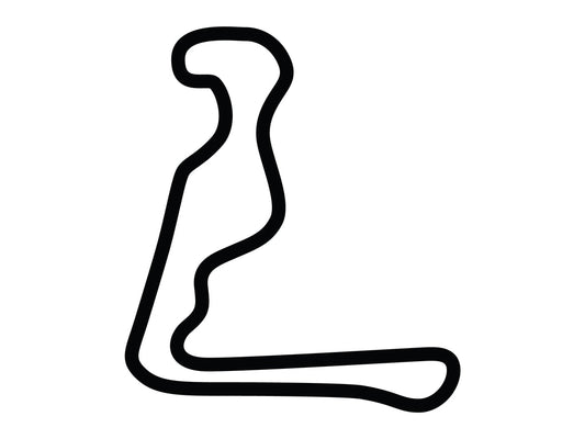 Summit Point Motorsports Park Extended Jefferson Circuit Decal - White - 5cm