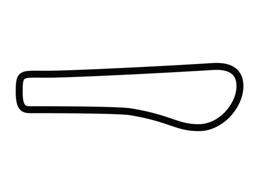 Summit Point Motorsports Park Jefferson Circuit Short Decal - White - 5cm