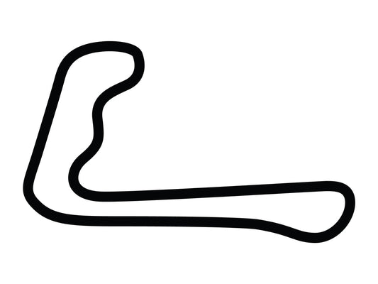 Summit Point Motorsports Park Jefferson Circuit Decal - White - 5cm