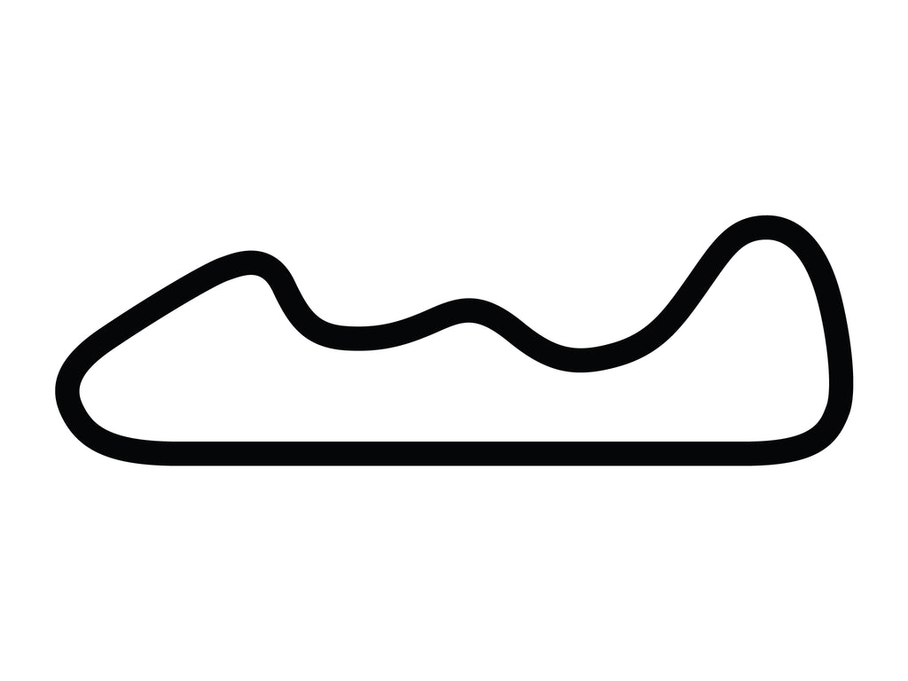 Autobahn Country Club Kart Circuit Decal - White - 5cm