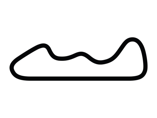 Autobahn Country Club Kart Circuit Decal - White - 5cm
