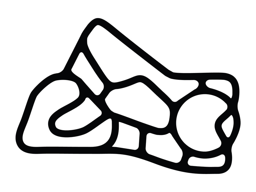 Carolina Motorsports Park Kart Full Decal - White - 5cm