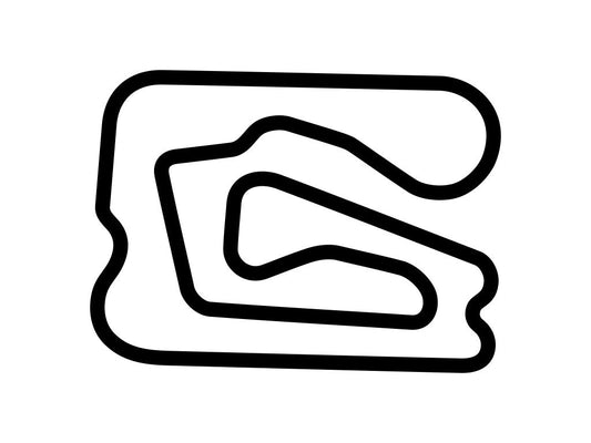Kartdromo Parma Decal - White - 5cm