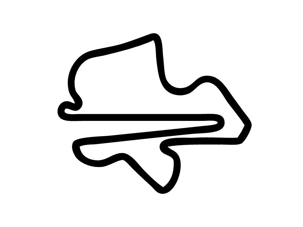 Sepang International Circuit Decal - White - 5cm