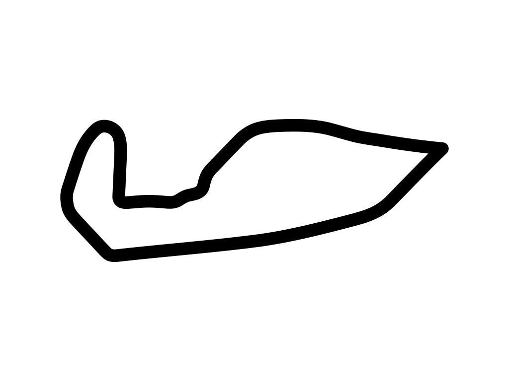 Lake Garnett Raceway Decal - White - 5cm
