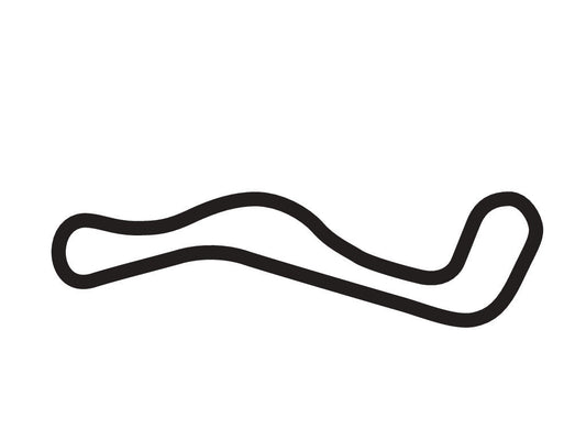Lakeside International Raceway Decal - White - 5cm