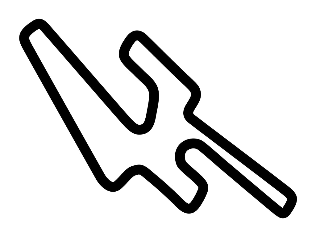 Eagles Canyon Raceway Legacy Decal - White - 5cm