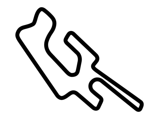 Eagles Canyon Raceway Decal - White - 5cm