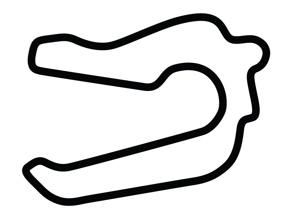 Motorsport Ranch Houston Long Decal - White - 5cm