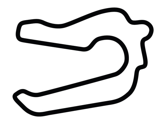 Motorsport Ranch Houston Long Decal - White - 5cm