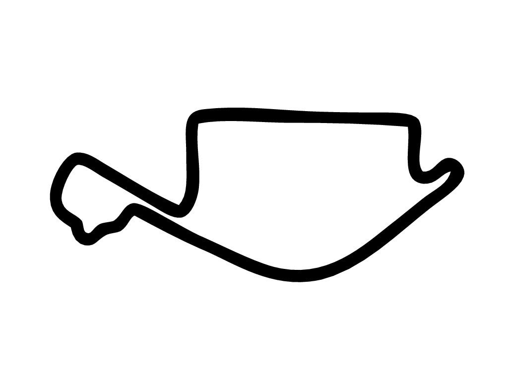 Long Beach Grand Prix Decal - White - 5cm
