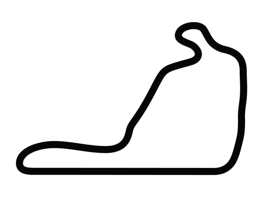 Summit Point Motorsports Park Main Circuit Decal - White - 5cm