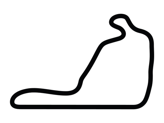 Summit Point Motorsports Park Main Circuit Decal - White - 5cm