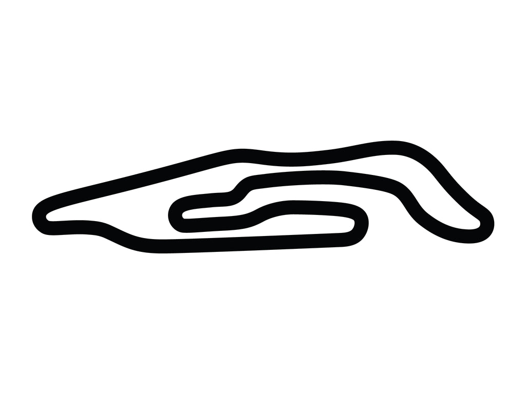 Maison Blanche Circuit at Le Mans Decal - White - 5cm