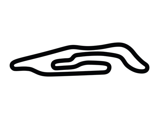 Maison Blanche Circuit at Le Mans Decal - White - 5cm