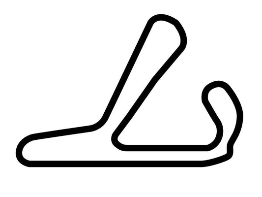 Mantorp Park Circuit 3 Decal - White - 5cm