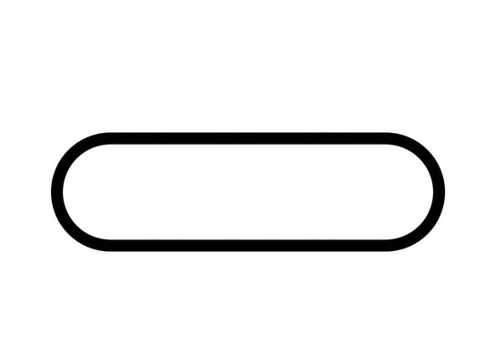 Martinsville Speedway Oval Decal - White - 5cm